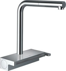 Hansgrohe Spültisch-Einhebelmischer Aquno Select M81 in Chrom mit Ausziehbrause und 2 Strahlarten - Bild 1