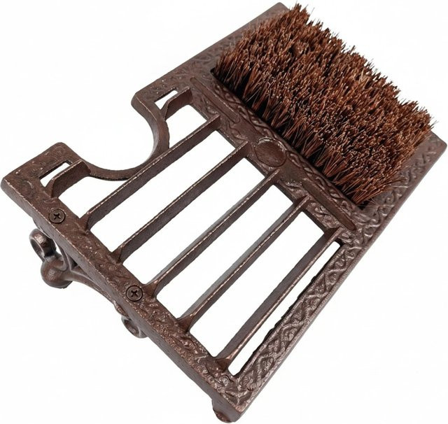 Relaxdays Schuhabstreifer aus Gusseisen in Braun mit Schuhauszieher, B/T/H: 33 x 12 x 22 cm - Bild 1