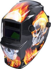 KS Tools Automatik-Schweißer-Schutzhelm mit Flame Design und getöntem Sichtschutz in Multicolour - Bild 1