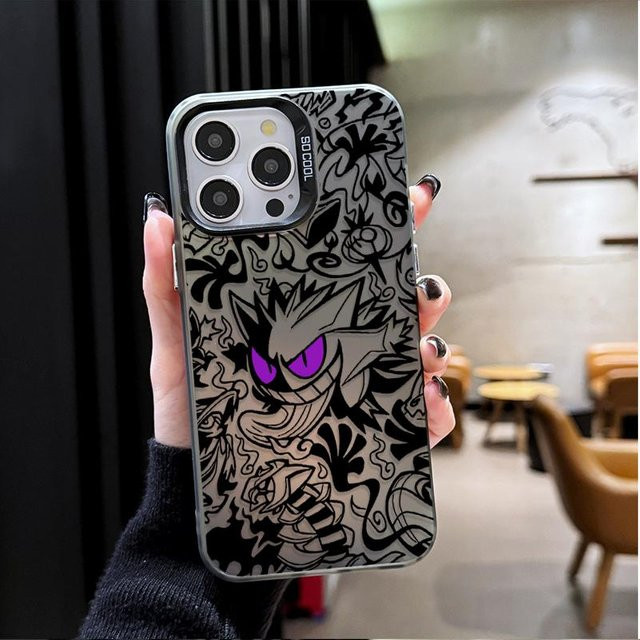 Stoßfeste Handyhülle mit Pokemon Gengar Design für iPhone Modelle in Multicolor - Bild 1