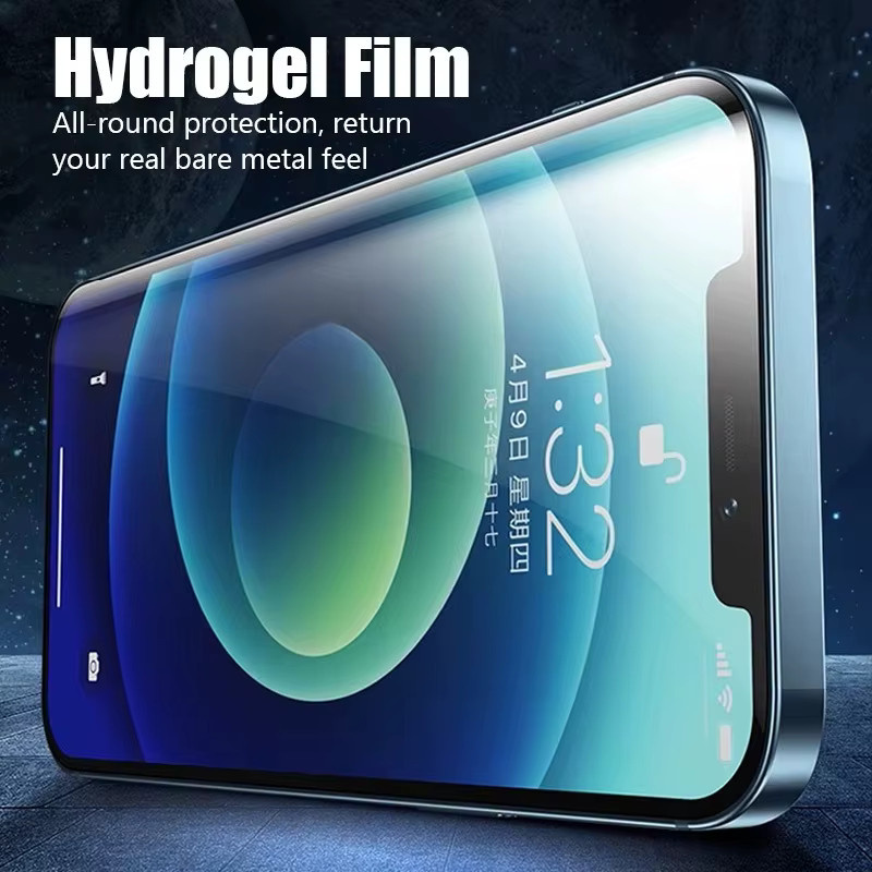 Weiche Hydrogel-Displayschutzfolie aus Silikon für Apple iPhone Modelle, transparent - Bild 4