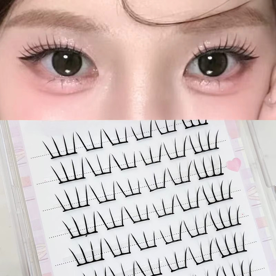 Cotremyp C-Locken-Anime-Wimpernverlängerung, 9–12 mm, Damen, natürlich - Bild 3
