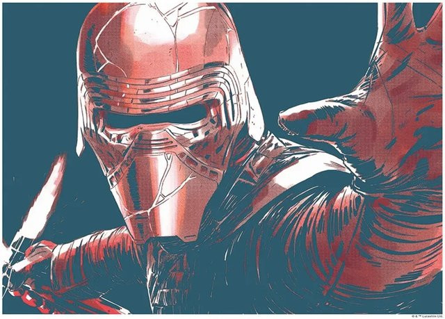 Komar Wandbild Star Wars Kylo Ren, bunt, B: 40 cm, H: 30 cm - Bild 1