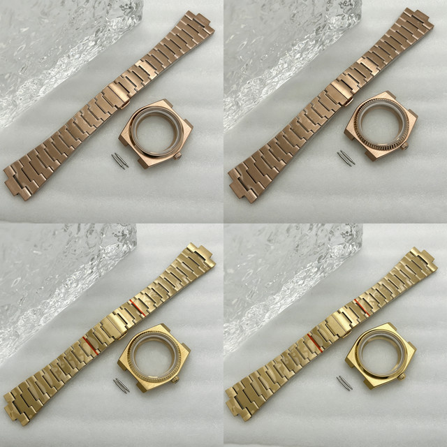 Brangdy Uhrenarmband, Gold, Edelstahl, 40 mm - Bild 1