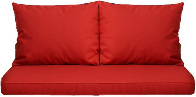 Setgarden Mix Bench Kissen Set für 2-Sitzer Bänke, Rot, B/T/H: 110 x 60 cm und 2 x 50 x 56 cm - Bild 1