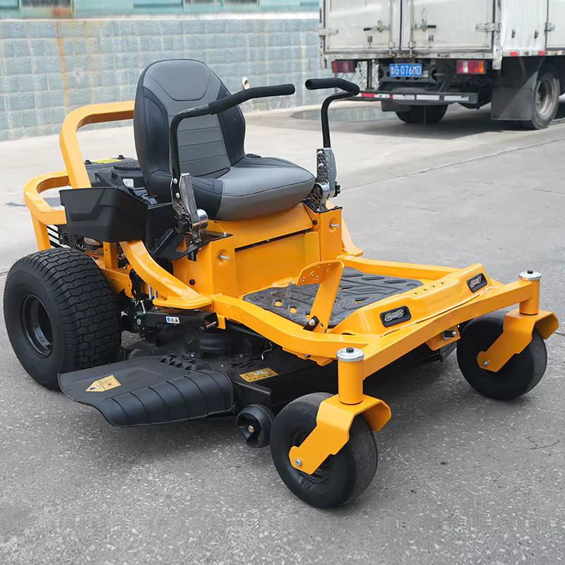SAAO Zero-Turn Rasentraktor mit 46 Zoll Schnittbreite in Orange und Gelb - Bild 2