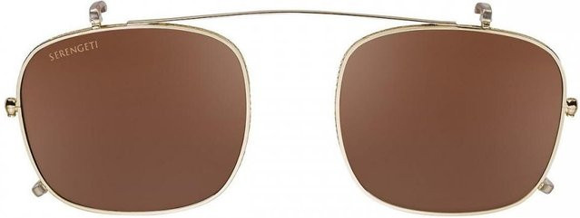 Serengeti Ss603008 Clip-On Sonnenbrille, Unisex, Metall, gold, braun, polarisiert - Bild 1