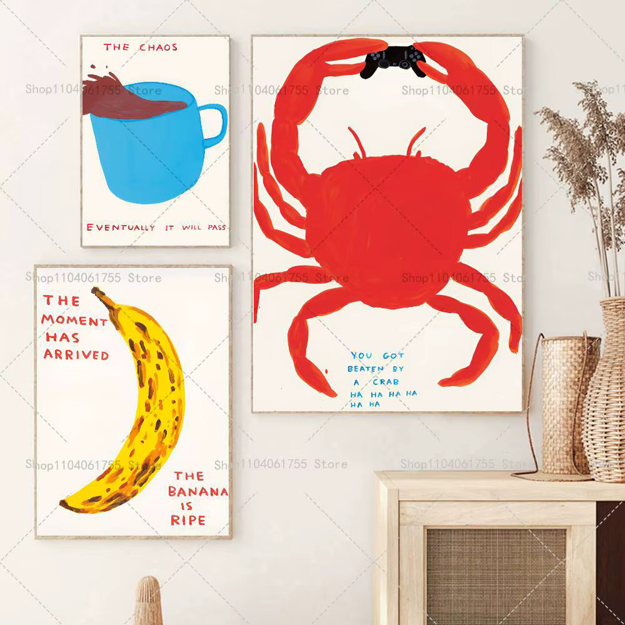 Bilibili Vintage Wandkunst Poster mit Milch-Bananen-Kaffee-Motiv, selbstklebend, Mehrfarbig, B/H: 15 x 10 cm - Bild 2