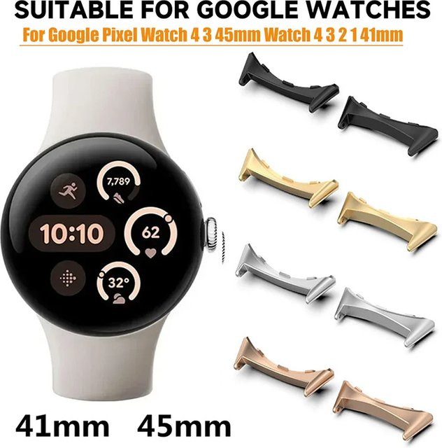 CHIICSMART Uhrenarmband-Adapter, Edelstahl, Silber, Google Pixel Watch 4/3 - Bild 1