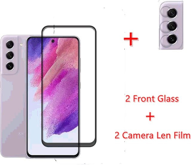 Samsung Galaxy S23 FE Schutzglas aus gehärtetem Glas, transparent, kompatibel mit Galaxy S21, S22 FE 5G und S23 - Bild 1