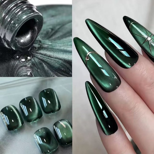 MIANEL Spider Lily Magnetgel-Nagellack, Grün, 12 ml - Bild 1