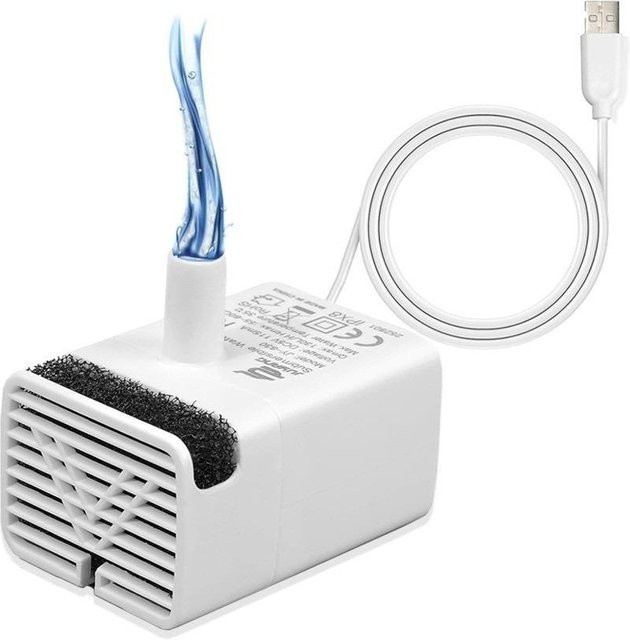 CDjunxue Haustier-Wasserpumpe DC 5V Ultra-leise Tauchpumpe als Ersatz für Brunnen in Weiß - Bild 1