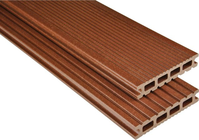 Kovalex WPC Terrassendiele Exklusiv Matt Braun B: 14,5 cm, H: 2,6 cm, L: 320 cm - Bild 1