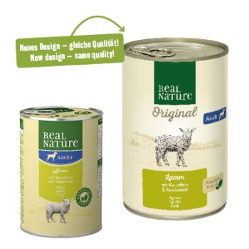 REAL NATURE Nassfutter Hund Adult Lamm mit Kartoffeln 6 x 400 g - Bild 2