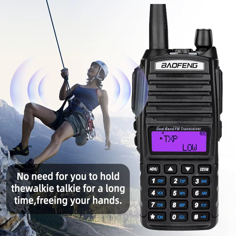 Baofeng EU82X Walkie-Talkie in Schwarz mit 10W Leistung und Dual-Band VHF/UHF für Ultra-Langstrecken-Kommunikation - Bild 5