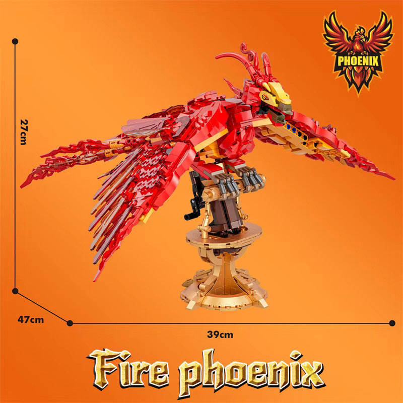 yaafun Technisches Feuerphönix, Bausteinset, 938 Teile - Bild 3