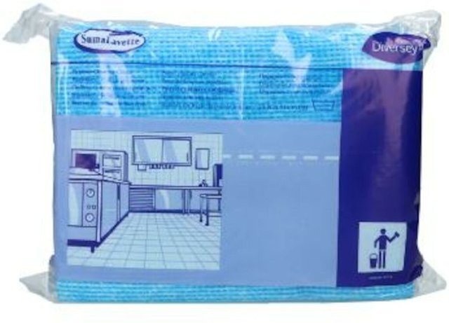 Diversey Suma Lavette Küchenhygienetuch mit Keimstopp, blau, B: 51 cm, T: 36 cm, 6 Stück - Bild 1