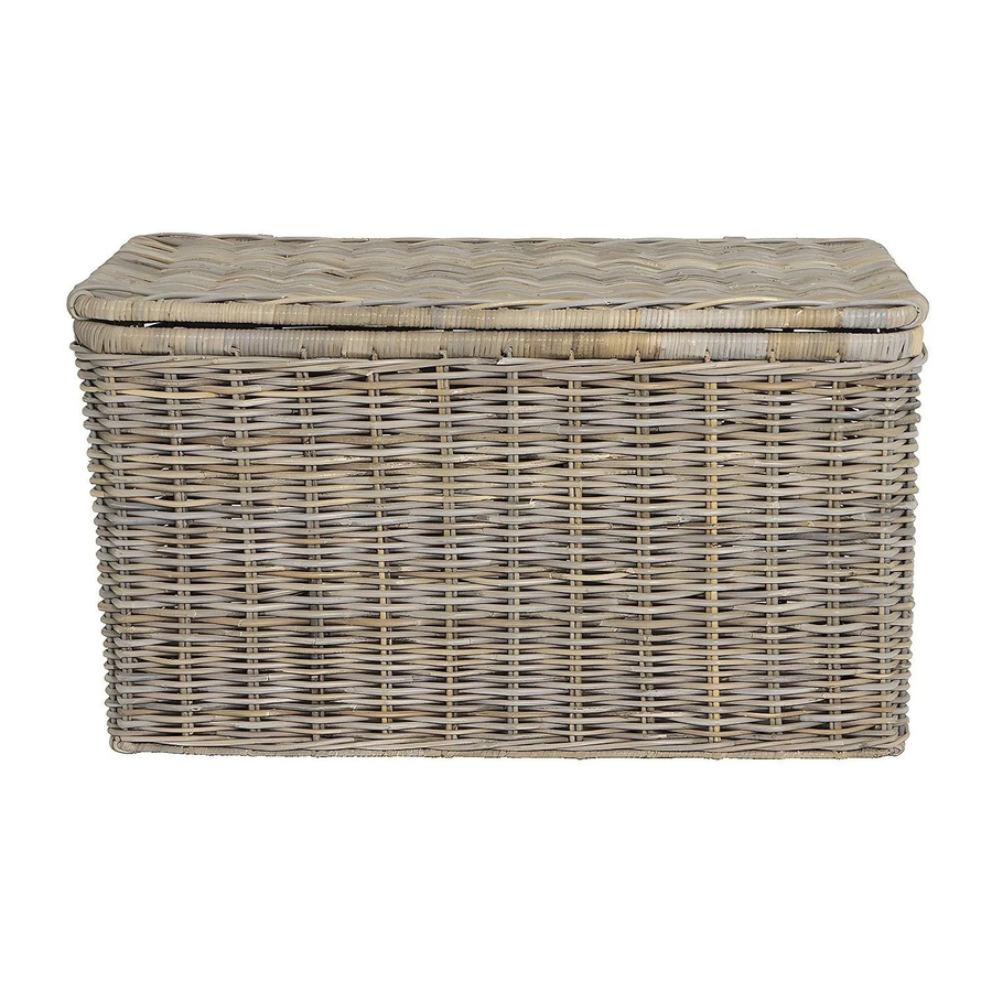 Vente-unique Truhe Timgad aus Rattan in Grau, Breite: 100 cm - Bild 2