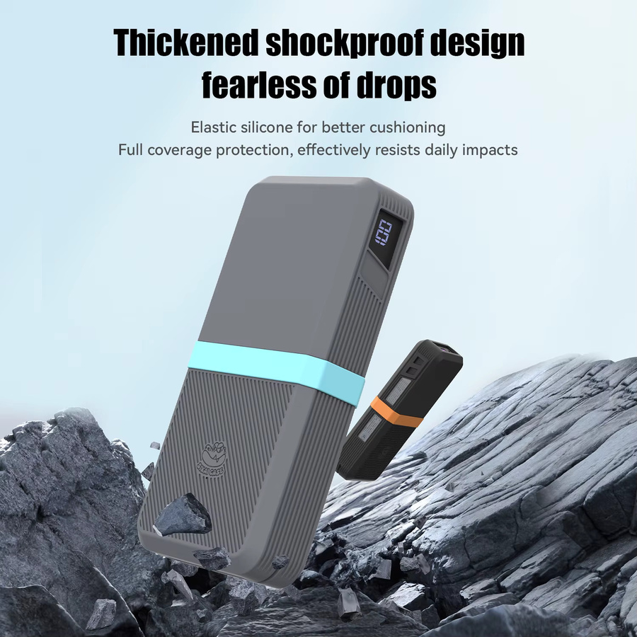 SIKAI Silikonhülle für CUKTECH Nr. 15 AIR 100 W tragbare Powerbank 15000 mAh mit Datakabel-Aufbewahrung - Bild 5