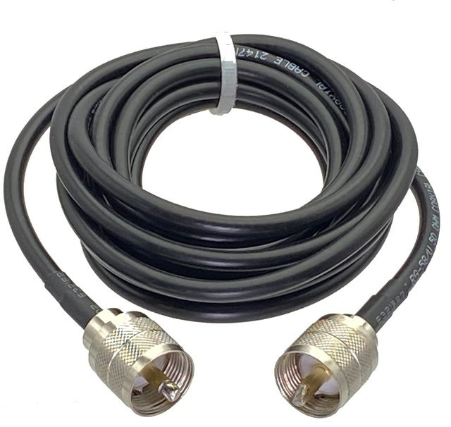 RG58 UHF PL259 auf UHF PL259 RF Koaxial Jumper Kabel für Radio Antennen in Schwarz - Bild 1