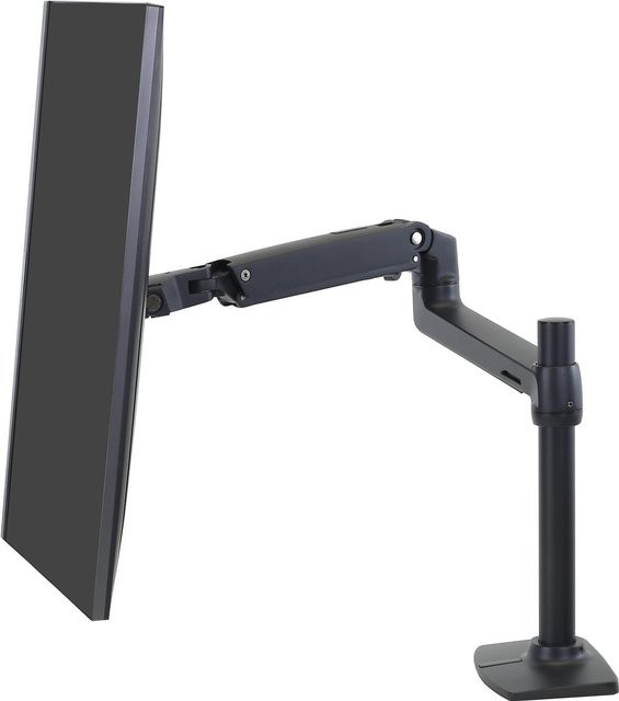 Ergotron LX Monitor Arm mit hoher Säule in Schwarz für Bildschirme bis 34 Zoll, 3,2 bis 11,3 kg, VESA-kompatibel, Modell 45-537-224 - Bild 1
