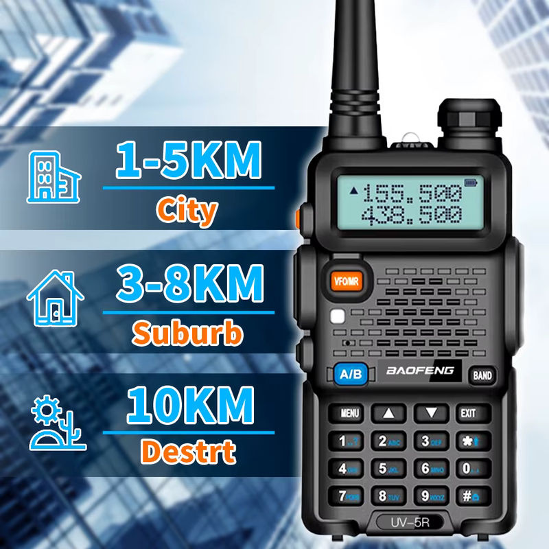 Baofeng UV-5R USB Amateurfunkgerät mit FM-Radio in Schwarz - Bild 5