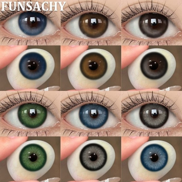 FUNSACHY Farbkontaktlinsen Sharon-Black, 14.5mm, Damen - Bild 1