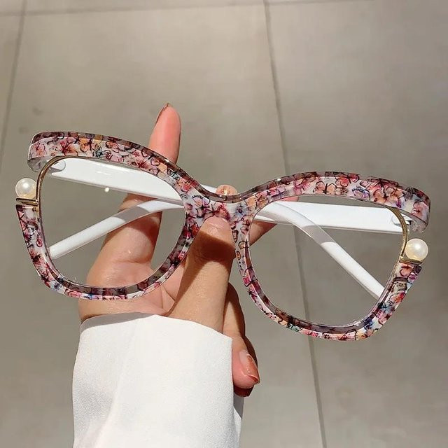 Korrektionsbrille Cat-Eye, Kunststoff, Multicolor, Damen - Bild 1