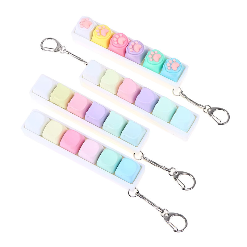 Velishy Schlüsselanhänger, Mechanischer Tastaturschalter, 6 Tasten, Unisex - Bild 2