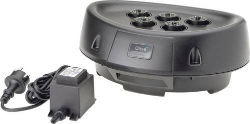 Oase Water Starlet Schwimmendes Wasserspiel mit LED-Beleuchtung aus Kunststoff in Grau, B/T/H: 33,0 x 27,0 x 13,5 cm - Bild 3
