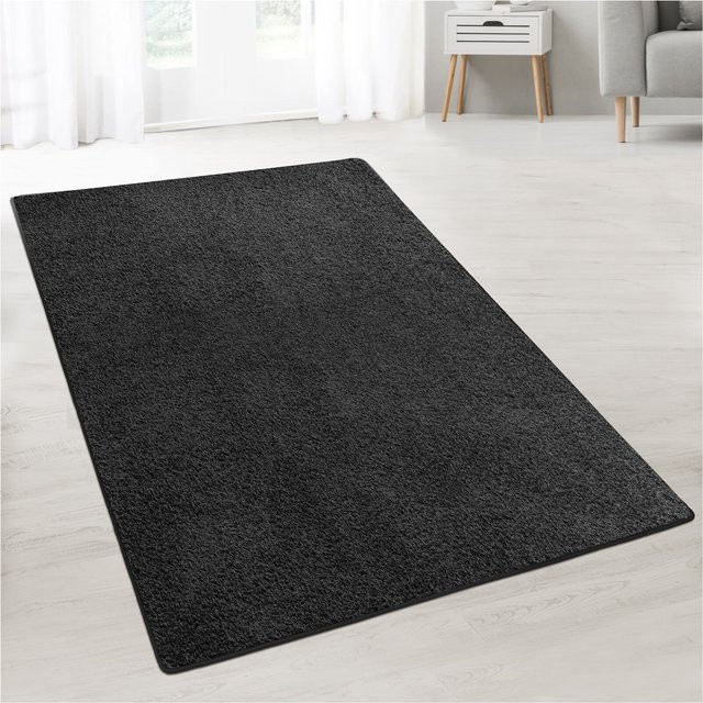 Karat homeliving Shaggy-Teppich Barcelona Schwarz - Bild 1
