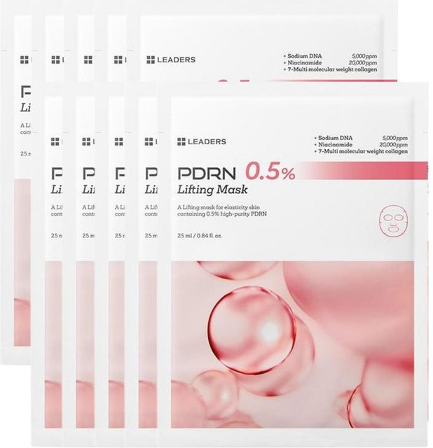 LEADERS PDRN 0,5% Lifting-Maske, 25 ml, 10 Stück - Bild 1