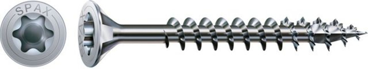 Spax Holzschraube mit T-STAR plus Antrieb aus Stahl, grün, Durchmesser: 6 mm, Länge: 80 mm, 200 Stück - Bild 2