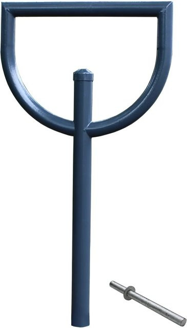 TRUTZHOLM Fahrradanlehnbügel Typ D aus Stahl in Anthrazit, B/H: 118 x 56 cm, Durchmesser 60 mm - Bild 1