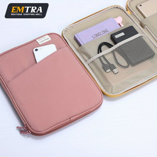 EMTRA Tablet-Tasche in Pink für 11 bis 13 Zoll, Hülle passend für iPad Air 4 5 10,9 Zoll, iPad Pro 11 M2 und iPad 10 mit Innentasche - Bild 1