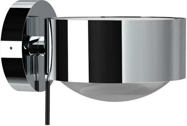 Top Light Puk Maxx Wall LED-Wandleuchte in Chrom und transparentem Glas mit warmweißem Licht (2700K) - Bild 1