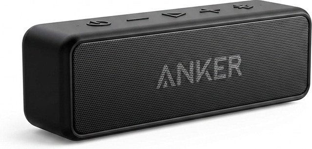 Anker SoundCore 2 Bluetooth Lautsprecher mit Dual Bass Treibern und IPX7 Wasserschutz in Schwarz - Bild 1
