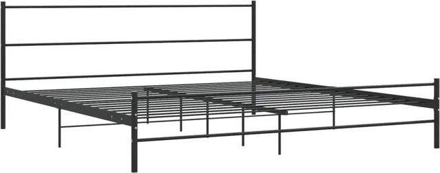 vidaXL Bettgestell aus Metall in Schwarz, modernes Design, B/T/H: 180 x 200 x 84 cm - Bild 1