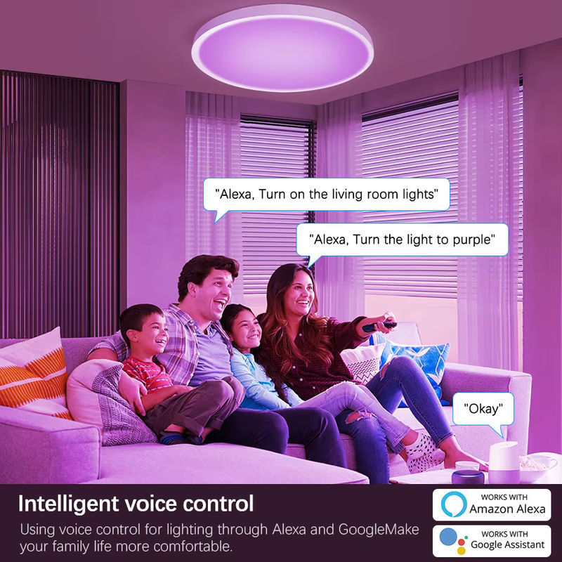 Asign RGBW LED-Deckenleuchtenmodul 40W mit Tuya Smart App Steuerung, Farbtemperatur 3000K-6500K, Weiß - Bild 4