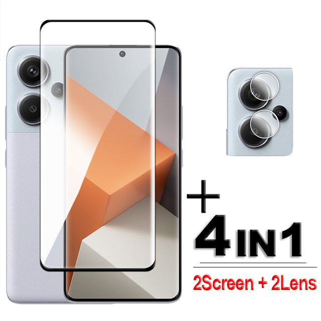 Xiaomi Redmi Note 13 Pro+ 5G Panzerglas mit 3D gebogener Vollabdeckung, 6,67 Zoll, transparent - Bild 1