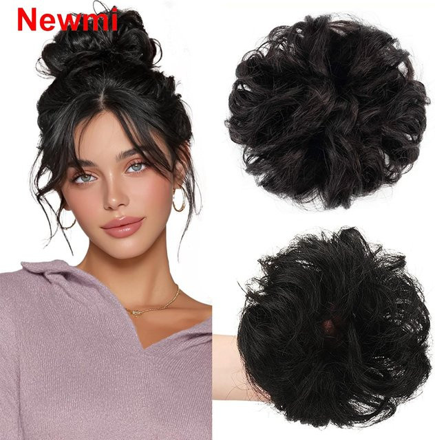Newmi Echthaar-Dutt, gewellt, Schwarz, Damen - Bild 1