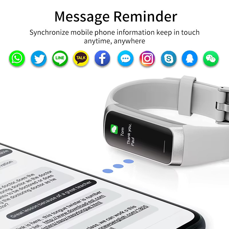 Lige Smartwatch, Rosa, Silikon, Damen - Bild 4