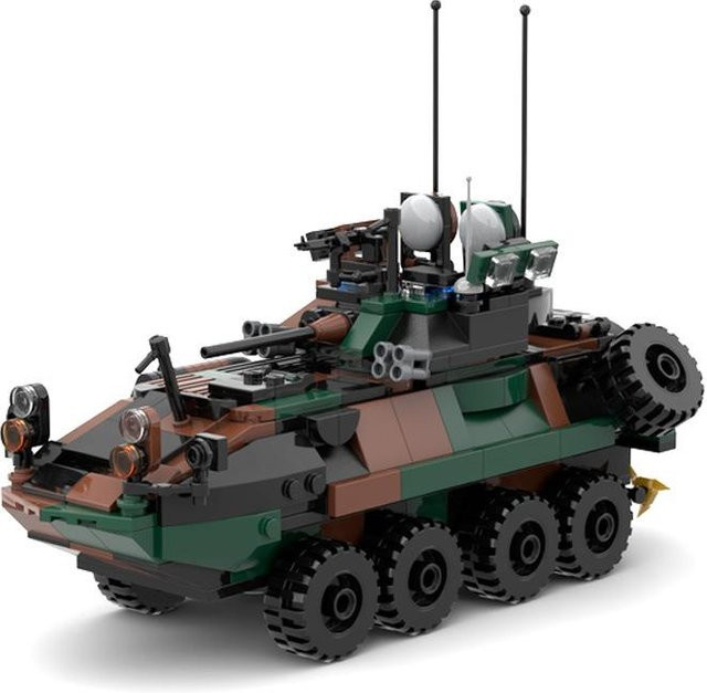 LEGO LAV-25 Leichtes gepanzertes Fahrzeug, Konstruktionsbaustein, ab 3 Jahre - Bild 1