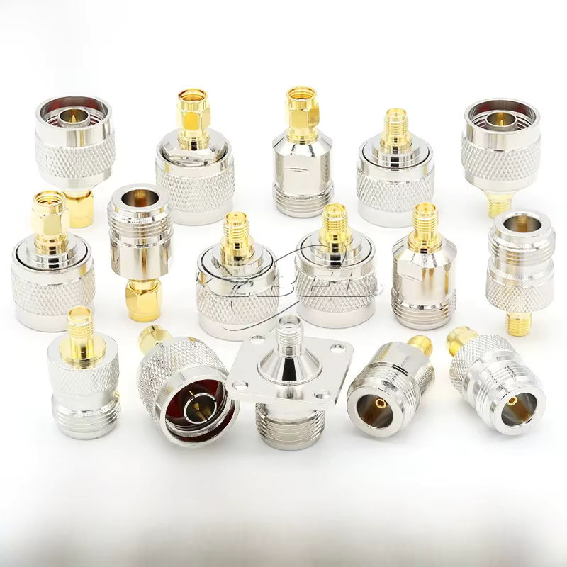 KEBEIS Koaxialadapter-Set SMA zu N und RPSMA Testkonverter-Kit in Silber - Bild 6