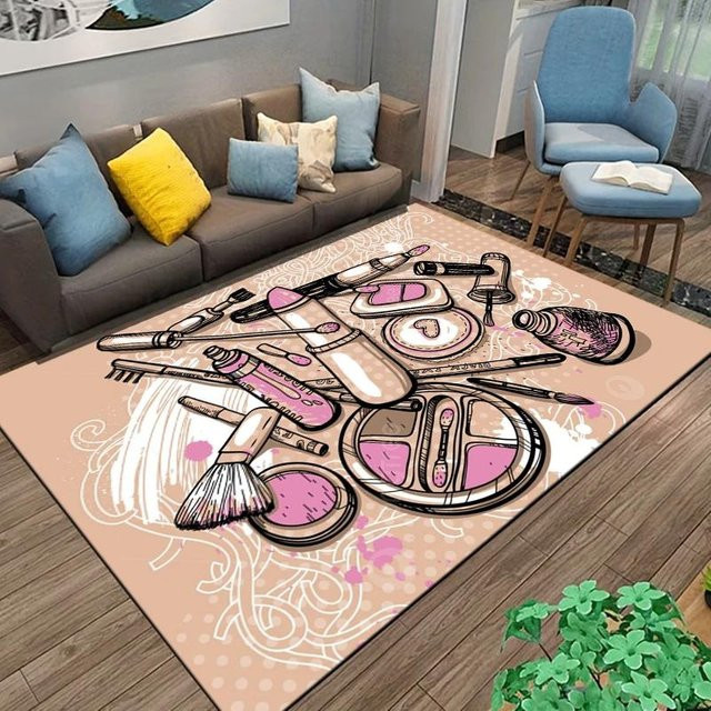 Waschbarer Rutschfester Teppich von Binchi Furniture in Multicolour für Wohnzimmer und Schlafzimmer B/B: 120 x 160 cm - Bild 1
