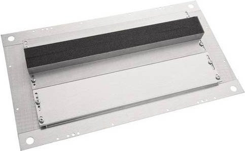 Hager M-BBM8540 Bodenblech aus verzinktem Stahl in Silber, 3 Teile, Breite: 85,0 cm, Höhe: 3,0 cm, Tiefe: 4,0 cm - Bild 1