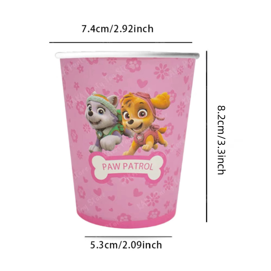 TAKARA TOMY Paw Patrol Tasse Cartoon Einweg Papier Trinkbecher - Bild 2