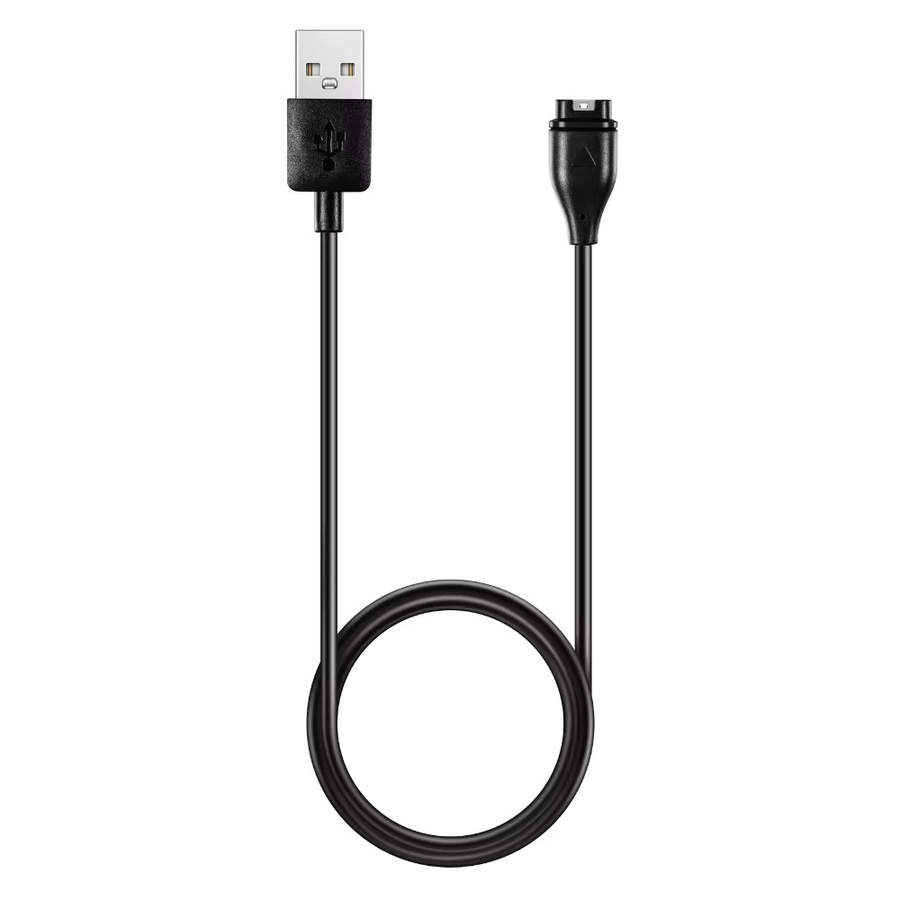 USB-Ladekabel Schwarz für Garmin Fenix, Forerunner, Vivoactive und Venu Modelle, Länge: 100 cm - Bild 2