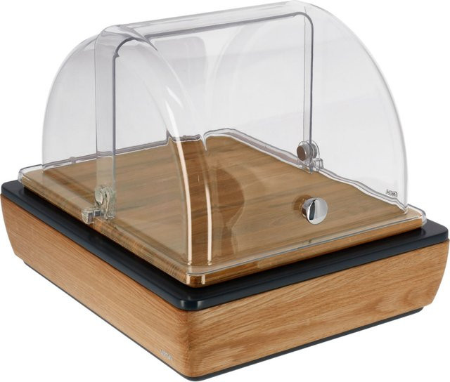 VEGA Buffetvitrine Montana in Eiche und Transparent mit GN 1/2 Behälter, Rechteckig, B/T/H: 30,5 x 36,5 x 27,4 cm - Bild 1
