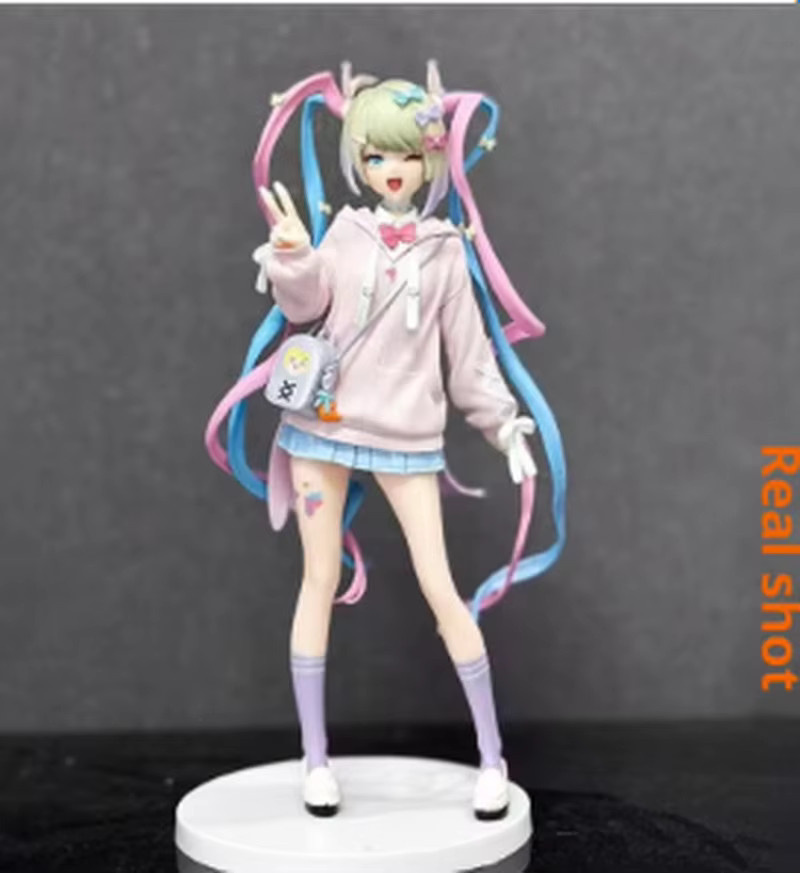 Bandai Angel Chan Limited Edition Anime-Mädchen GK-Statue, bewegliche Sammlerfigur, zweidimensionales Modell, Desktop-Ornament, trendiges Spielzeug - Bild 3